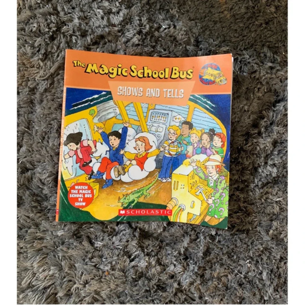 1997 The Magic School Bus Shows and Tells Picture Book Vintage school education